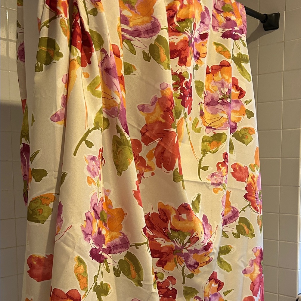 Vibrant Floral Shower Curtain